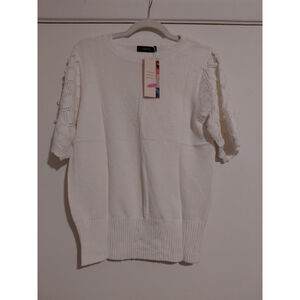 Women's Dokotoo Short Sleeve Sweater Top NWT Medium